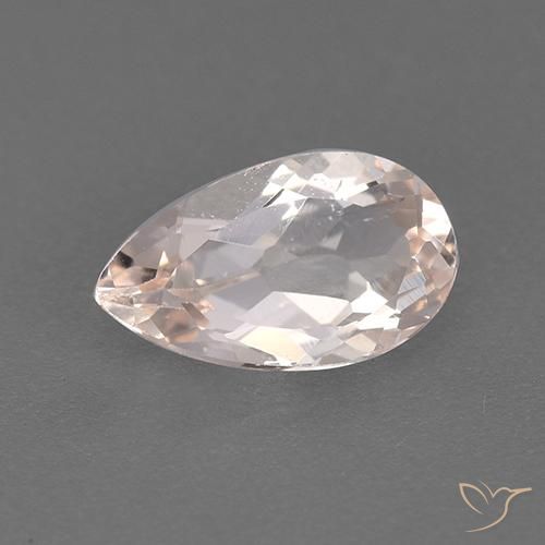 0.93ct Natural Rosado claro Morganita, En forma de pera, VVS-VS