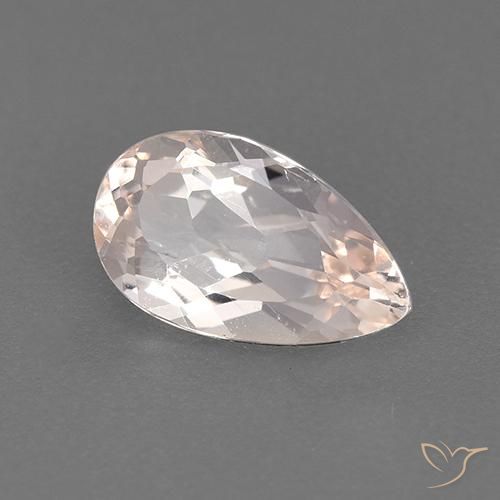 Morganita Rosado claro natural de 0.93 ct, En forma de pera, VVS-VS