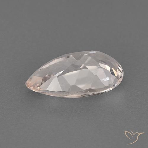Morganita Rosado claro natural de 0.93 ct, En forma de pera, VVS-VS
