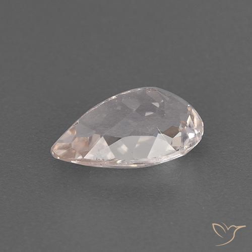 Morganita Rosado claro natural de 0.90 ct, En forma de pera, VVS-VS