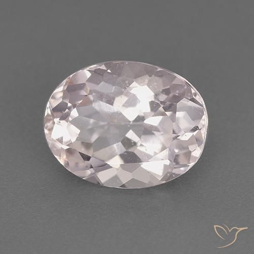 Morganita Rosado claro natural de 1.86 ct, Ovalada, VS