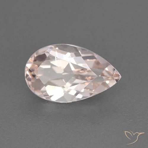 Morganita Tono rosado rosa natural de 1.30 ct, En forma de pera, VS