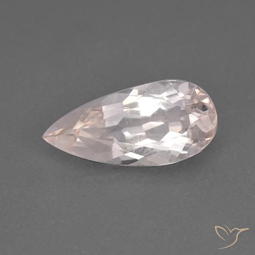 1.50ct Natural Rosado claro Morganita, En forma de pera, VS