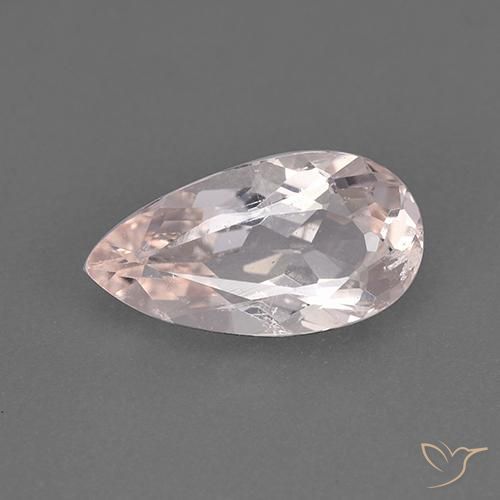 1.86ct Natural Rosado flamingo morganita, En forma de pera, VS