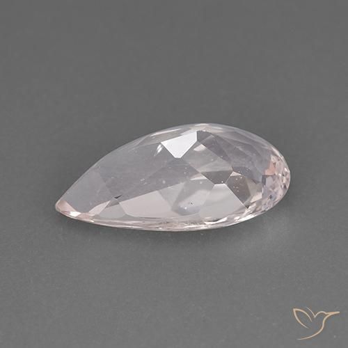 Morganita Rosado flamingo natural de 1.86 ct, En forma de pera, VS