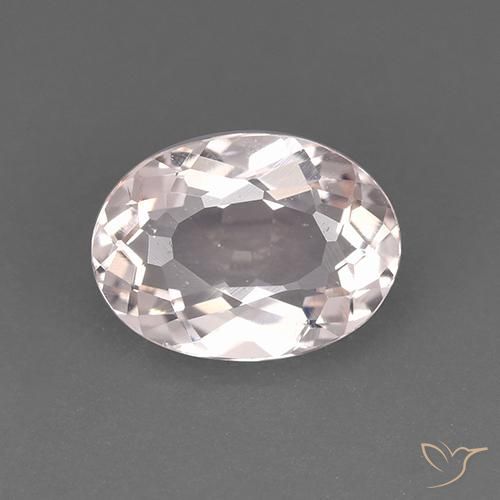 Morganita Rosado claro natural de 1.18 ct, Ovalada, VVS-VS