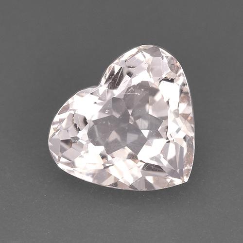 Morganita Rosado claro natural de 1.30 ct, Forma de corazón, VS