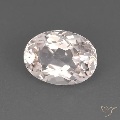 Morganita Rosado claro natural de 1.36 ct, Ovalada, VS
