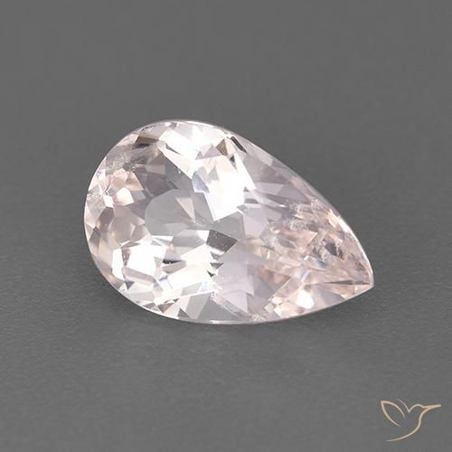 Morganita Rosado claro natural de 1.53 ct, En forma de pera, VS