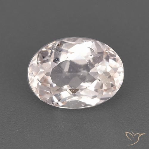 1.38ct Natural Rosado salmón morganita, Ovalada, VS