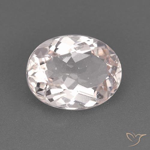 1.85ct Natural Rosado flamingo morganita, Ovalada, VS