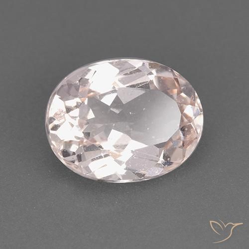 Morganita Rosado flamingo natural de 1.85 ct, Ovalada, VS