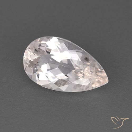 Morganita Rosado claro natural de 1.53 ct, En forma de pera, VS