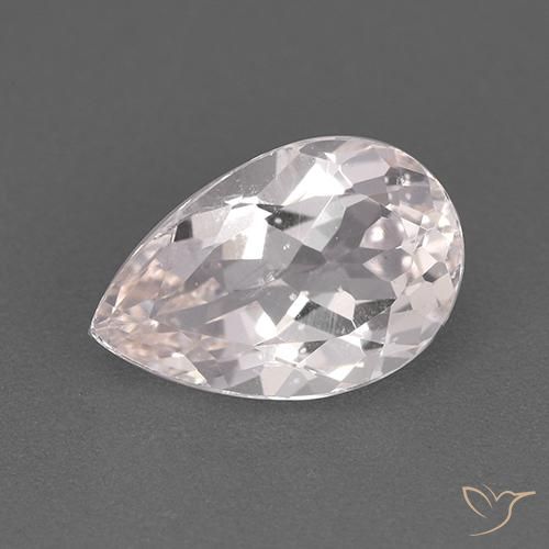 1.73ct Natural Rosado claro Morganita, En forma de pera, VS