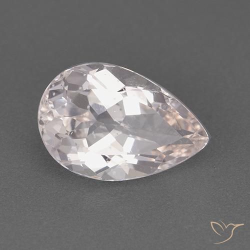 Morganita Rosado claro natural de 1.73 ct, En forma de pera, VS