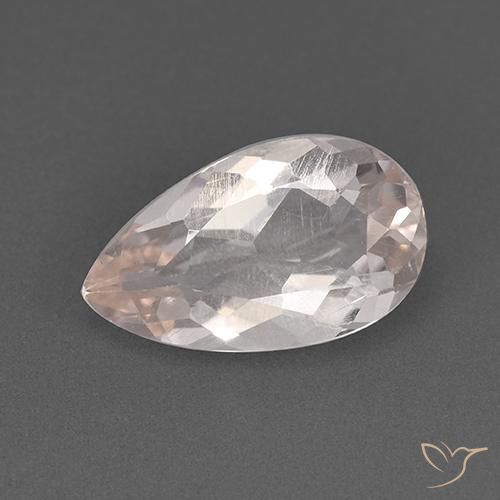 1.75ct Natural Rosado muy claro Morganita, En forma de pera, VS