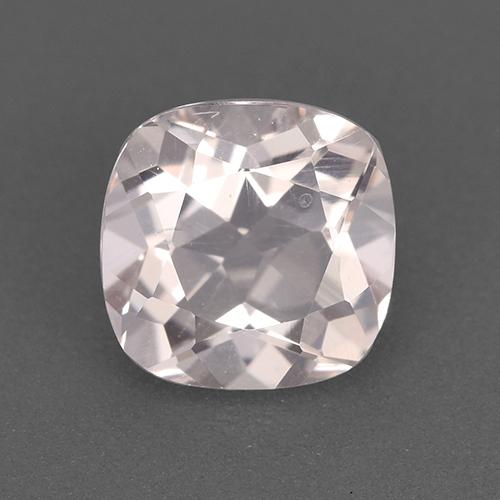 Morganita rosa natural de 1,08 ct, corte cojín, VVS-VS