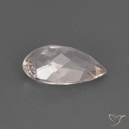 Morganita Rosado flamingo natural de 1.37 ct, En forma de pera, VS