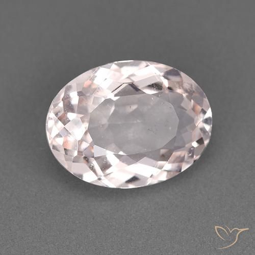 Morganita Rosado claro natural de 1.61 ct, Ovalada, VS