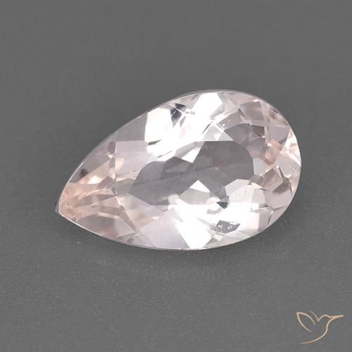 1.38ct Natural Rosado claro Morganita, En forma de pera, VS