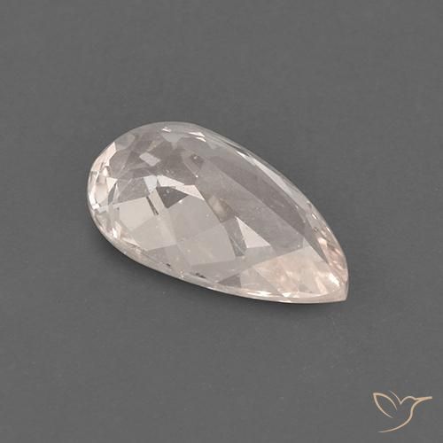 Morganita Rosado salmón natural de 1.60 ct, En forma de pera, VS