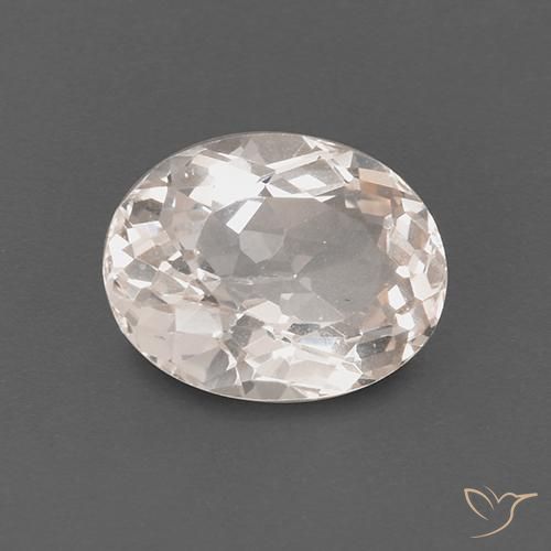 Morganita Rosado claro medio natural de 1.90 ct, Ovalada, VS