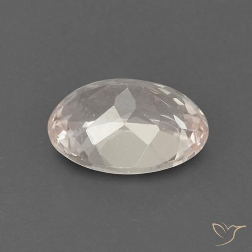 Morganita Rosado claro medio natural de 1.90 ct, Ovalada, VS