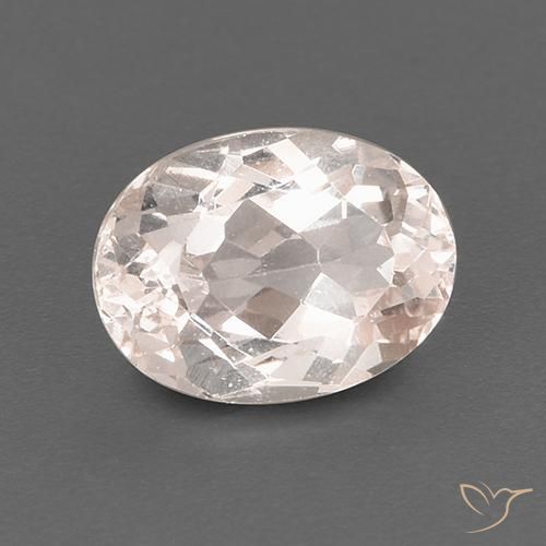 Morganita Rosado claro medio natural de 1.33 ct, Ovalada, VS