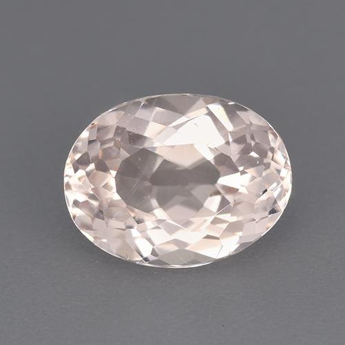 Morganita Rosado claro natural de 2.10 ct, Corte Óvalo, VVS-VS