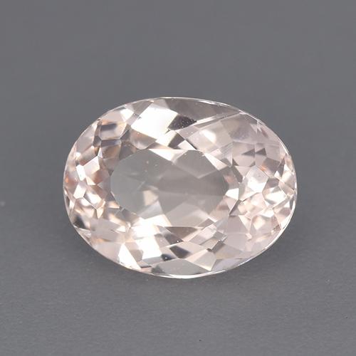 Morganita Rosado claro natural de 2.10 ct, Corte Óvalo, VVS-VS