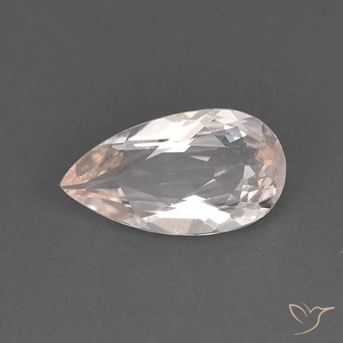 1.12ct Natural Rosado claro medio Morganita, En forma de pera, VVS-VS