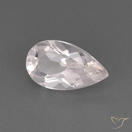 Morganita Rosado claro natural de 0.97 ct, En forma de pera, VS