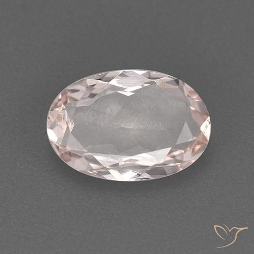 0.77ct Natural Rosado flamingo morganita, Ovalada, VVS-VS