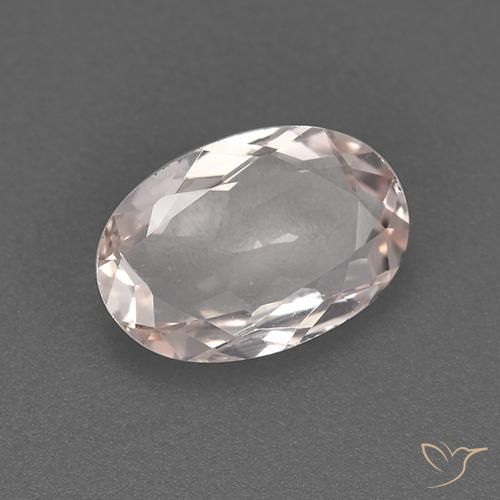 Morganita Rosado flamingo natural de 0.77 ct, Ovalada, VVS-VS