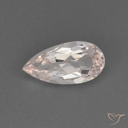 0.89ct Natural Rosado muy claro Morganita, En forma de pera, VVS-VS