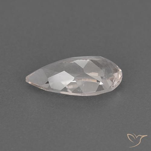 Morganita Rosado muy claro natural de 0.89 ct, En forma de pera, VVS-VS