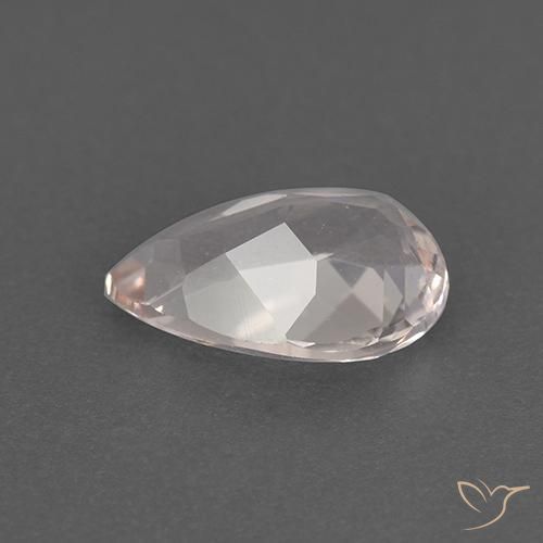 Morganita Rosado flamingo natural de 0.98 ct, En forma de pera, VVS-VS