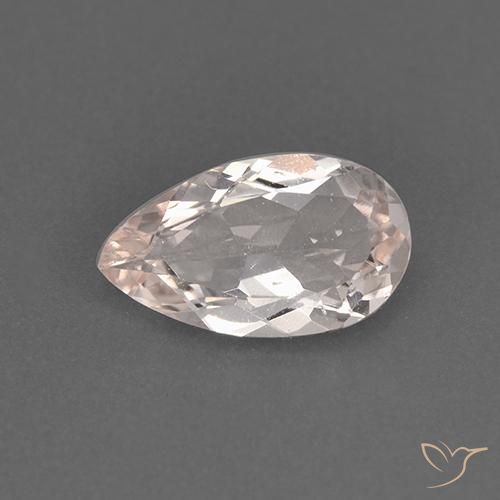 0.94ct Natural Rosado muy claro Morganita, En forma de pera, VVS-VS