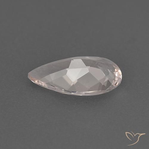 Morganita Rosado muy claro natural de 0.94 ct, En forma de pera, VVS-VS