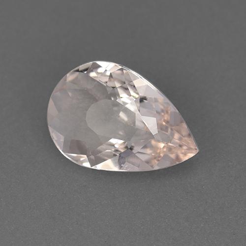 Morganita rosa natural de 0,61 ct, en forma de pera, VVS-VS