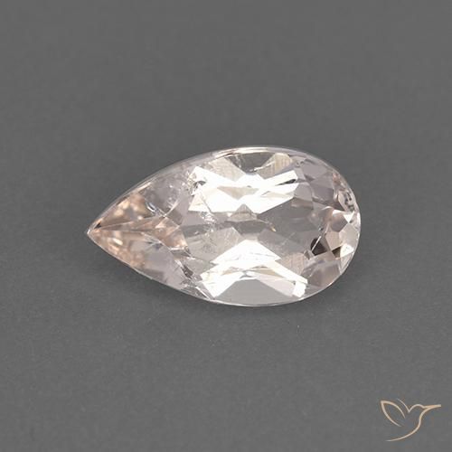 0.94ct Natural Rosado muy claro Morganita, En forma de pera, VS
