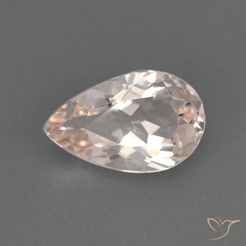 1.05ct Natural Rosado medio Morganita, En forma de pera, VVS-VS