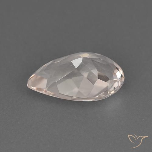 Morganita Rosado medio natural de 1.05 ct, En forma de pera, VVS-VS