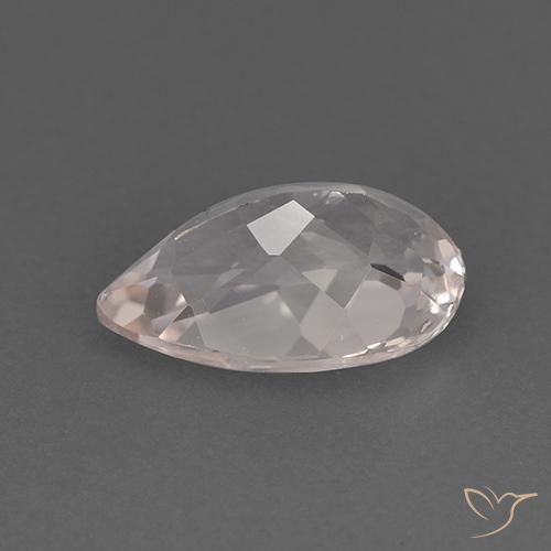 Morganita Rosado muy claro natural de 1.65 ct, En forma de pera, VVS-VS
