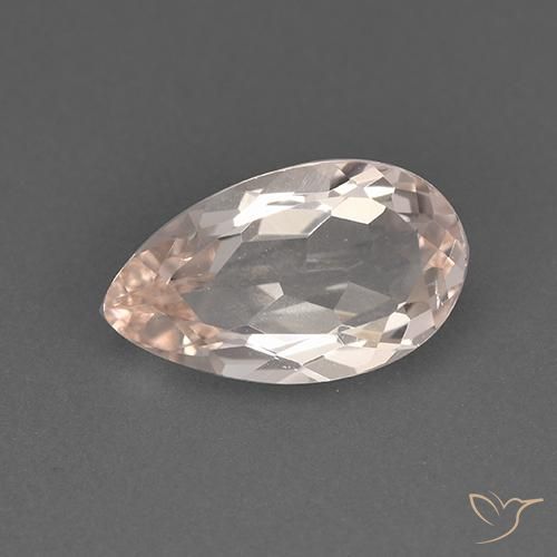 morganita Rosado medio natural de 1.54 ct, En forma de pera, VVS-VS