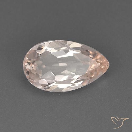 morganita Rosado medio natural de 1.54 ct, En forma de pera, VVS-VS