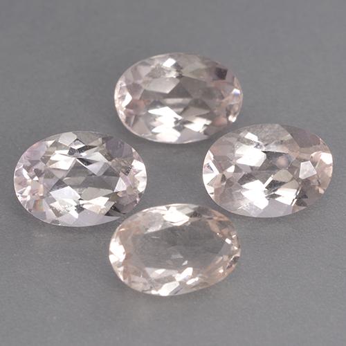 Gemas de morganita rosa natural de 2,90 ct, corte óvalo, VS
