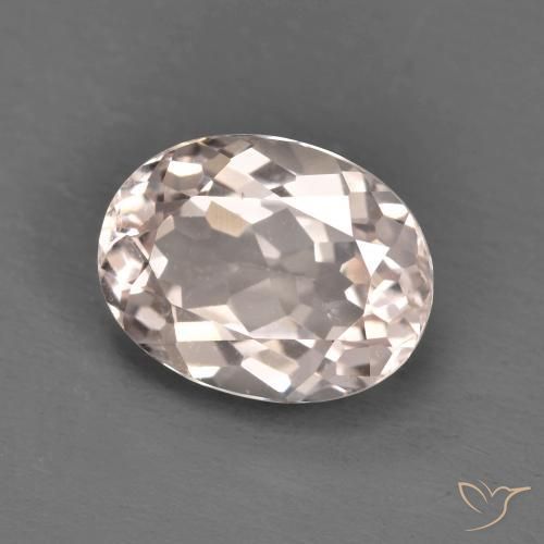 1.72ct Natural Rosado claro morganita, Ovalada, VS
