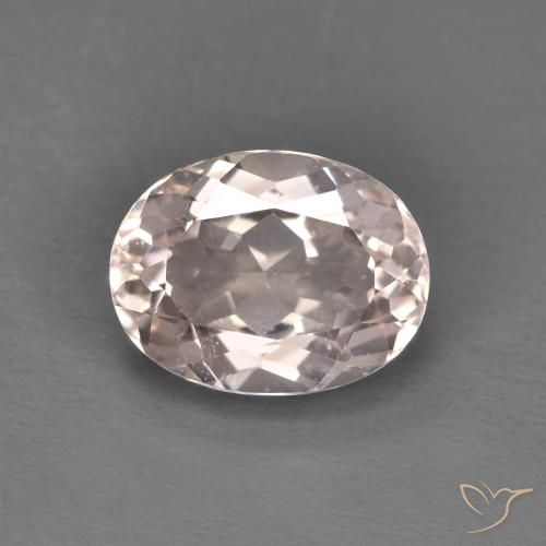 Morganita Rosado claro natural de 1.72 ct, Ovalada, VS