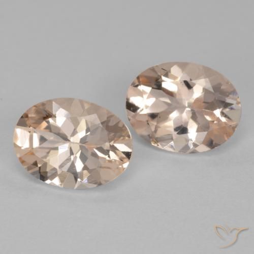 Gemas de Morganita Rosado salmón natural de 2.20 ct, Ovalada, VS